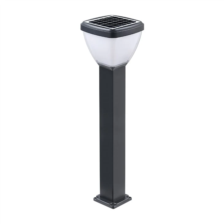 Square Solar Outdoor Led Pollari Valaistus